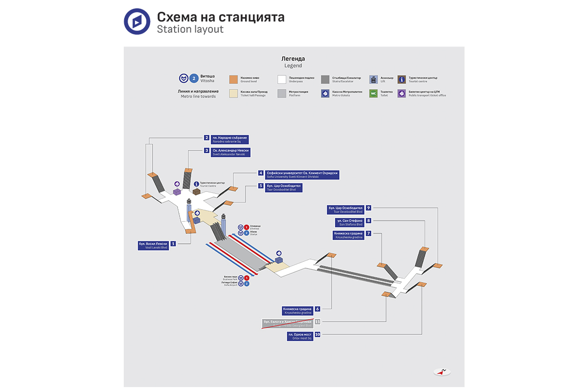 MS 8 Station layout